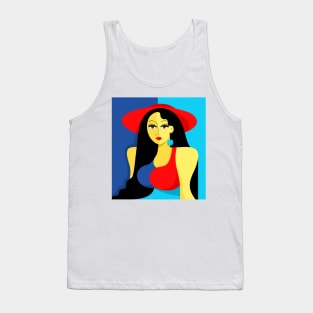 Lady Pop Art Tank Top